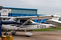 G-CGFH @ EGPN - In for service at Tayside Aviation Engineering at Dundee Airport EGPN - by Clive Pattle