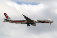 S2-AFO @ EGLL - Boeing 777-3E9ER [40122] (Biman Bangladesh Airlines) Home~G 04/08/2013. On approach 27L. - by Ray Barber