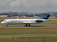 4O-AOM @ EDDF - Taxiing holding point rwy 18 for departure... Additional 'Dukley Gardens' titles - by Shunn311