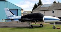 G-FISH @ EGPT - Ex Scottish Fisheries Protection aircraft - parked up at Perth EGPT awaiting disposal - by Clive Pattle