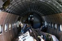 VH-INX @ YMEL - The interior of ex Ansett Airlines of Australia Douglas Dc4 VH-INX at Melton Victoria in mid 1970's - by Peter Lea