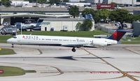 N925DL @ FLL - Delta MD-88 - by Florida Metal