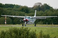 F-HFTR @ LFRB - Cessna 208B Grand Caravan, Holding point rwy 25L, Brest-Bretagne airport (LFRB-BES) - by Yves-Q