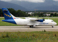 HB-AFF @ LSGG - Taxiing holding point rwy 23 for departure... blue engines... - by Shunn311