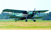 D-FBAW @ EBDT - Antonov An-2T [1G160-01] Schaffen-Diest~OO 17/08/2002 - by Ray Barber
