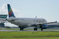 SP-HAC @ LFRB - Airbus A320-233, Take off run rwy 25L, Brest-Bretagne airport (LFRB-BES) - by Yves-Q