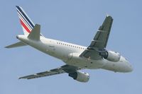 F-GUGH @ LFRB - Airbus A318-111, Take off rwy 07R, Brest-Bretagne airport (LFRB-BES) - by Yves-Q