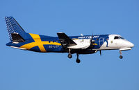 SE-LEP @ ESSA - On short final for runway 01R. NextJet sponsored the Swedish cross-country team - by Anders Nilsson