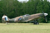 F-AZJS @ LFFQ - Supermarine Spitfire PR19 389, La Ferté Alais Airfield (LFFQ) Air Show 2012 - by Yves-Q