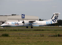 G-ECOE @ LFBO - Lining up rwy 32R for departure with additional patch on cockpit... - by Shunn311