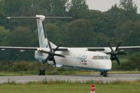 G-JEDR @ LFRB - De Havilland Canada DHC-8-402Q Dash 8, Holding point rwy 25L, Brest-Bretagne airport (LFRB-BES) - by Yves-Q