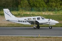 N141WR @ LFRB - Piper PA-34-220T, Landing rwy 07R, Brest-Bretagne airport (LFRB-BES) - by Yves-Q