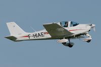 F-HIAE @ LFRB - Tecnam P2002 JF, Take off rwy 07R, Brest-Bretagne airport (LFRB-BES) - by Yves-Q