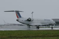 F-GRZL @ LFRB - Canadair Regional Jet CRJ-702, Taking off Rwy 25L, Brest-Bretagne Airport (LFRB-BES) - by Yves-Q