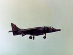 XZ138 - Harrier GR.3 of 3 Squadron in action at the 1977 Royal Review at RAF Finningley. - by Peter Nicholson