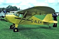 G-ALEH @ EGTC - Piper PA-17 Vagabond [17-87] Cranfield~G 03/07/1982. shown here with earlier black registration and stripe. From a slide. - by Ray Barber
