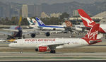 N844VA @ KLAX - Taxiing to parking after Landing on 25L - by Todd Royer