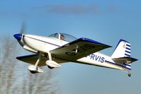 G-RVIS @ EGBR - Powering off into the blue - by glider
