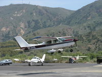 N13HK @ SZP - 1972 Cessna 177B CARDINAL, Lycoming O&VO-360 180 Hp, takeoff climb Rwy 22 - by Doug Robertson