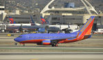 N284WN @ KLAX - Taxiing to gate after landing on 25R at LAX - by Todd Royer