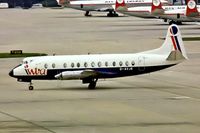 G-AVJB @ EGKK - Vickers 815 Viscount [375] (Intra Airways) Gatwick~G 05/04/1977. From a slide. - by Ray Barber