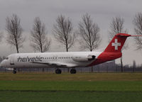 HB-JVI @ AMS - Taxi from runway 18R to the gate of Schiphol Airport - by Willem Göebel