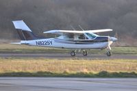 N8225Y @ EGFH - Visiting Cessna Cardinal departing Runway 28. - by Roger Winser