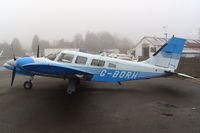 G-BORH @ EGTR - Taken on a quiet cold and foggy day. With thanks to Elstree control tower who granted me authority to take photographs on the aerodrome. Previously N8261V. Owned by The Construction Workers Guild Ltd. - by Glyn Charles Jones
