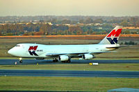 9G-MKP @ FAJS - Boeing 747-245F [21841] (MK Airlines) Johannesburg Int~ZS 19/09/2006. Taken through terminal glass window. - by Ray Barber