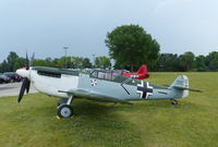N109BF @ WS17 - N109BF in Luftwaffe scheme as Wk Nr 7629  at EAA AirVenture Museum 1.8.14 - by GTF4J2M