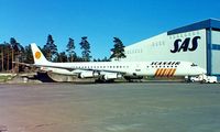 OY-KTF @ ESSA - Douglas DC-8-63F [46041] (Scanair) Stockholm-Arlanda~SE 09/06/1988. From a slide. - by Ray Barber