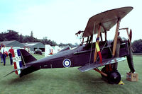 G-EBIA @ EGTH - Royal Aircraft Factory SE.5A [654/2404] Old Warden~G 11/07/1982. From a slide. - by Ray Barber