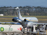 N121RS @ NZAA - view from roof of short term car park - by magnaman