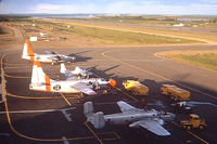 N88972 - Firefighters on airfield at Galena Airport, Alaska around 1970 - by Don Kudrna