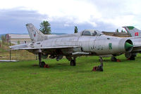 0109 @ LZPP - Mikoyan-Gurevich MiG-21F-13 Fishbed [460109] (Slovak Air Force) Piestany~OM 11/09/2007 Faded marks starboard side. Still wears Czech Air Force marks. - by Ray Barber
