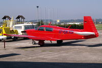 D-EKYS @ LOLW - Mooney M.20J Model 201 [24-1095] Wels~OE 14/09/2007. Seen here with white tail plane later painted red. - by Ray Barber