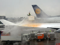 D-ABVX @ EDDF - Heavy deicing delayed us for about 90 minutes, before we were on our way to Vancouver - by Micha Lueck