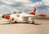 158888 @ CYMJ - Photo shows T-2C Buckeye 158888 on display at the annual airshow at Canadian Forces Base Moose Jaw, Saskatchewan, Canada in 1986. - by Alf Adams