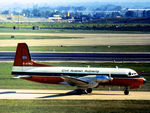 G-ATMJ @ LHR - HS.748 Series 2 of the Civil Aviation Authority as seen at Heathrow in May 1974. - by Peter Nicholson