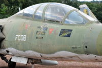 FC-08 @ N.A. - A mixture of English, Dutch and French texts around the cockpit of this Belgian Air Force TF-104G, at the Chateau de Savigny aircraft museum. - by Henk van Capelle