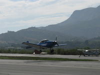 N8667H @ SZP - 1947 North American NAVION, Continental IO-520 285 Hp upgrade, takeoff climb Rwy 22 - by Doug Robertson