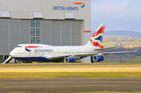 G-CIVB @ EGFF - 747-436, BA owned, London Heathrow based, previously G-BNLY, seen at the BAMC. - by Derek Flewin