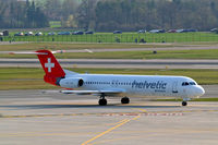 HB-JVG @ LSZH - Fokker F-100 [11478] (Helvetic Airways) Zurich~HB 05/04/2009 - by Ray Barber