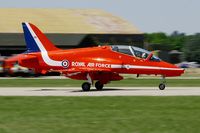 XX311 @ LFMY - Royal Air Force Red Arrows Hawker Siddeley Hawk T.1, Take-off Rwy 34, Salon de Provence Air Base 701 (LFMY) Open day 2013 - by Yves-Q