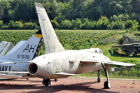 63-8357 @ N.A. - Republic F-105F preserved at the Chateau de Savigny aircraft museum. - by Henk van Capelle