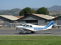 N43601 @ SZP - 1974 Piper PA-28-140 CRUISER, Lycoming O&VO-360 180 HP performance upgrade, landing roll Rwy 22 - by Doug Robertson