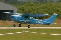 F-BKQN @ LFES - Cessna 182F Skylane, Take off rwy 03, Guiscriff airfield (LFES) open day 2014 - by Yves-Q
