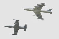 C-FUKW @ LFRJ - Apache Aviation  Hawker Hunter T.68, Flight over Landivisiau Naval Air Base (LFRJ) - by Yves-Q