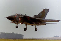 MM55003 @ EGXJ - Landing at RAF Cottesmore in May 1996 whilst coded I-43 with the based TTTE - by Clive Pattle