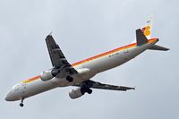 EC-HUH @ EGLL - Airbus A321-211 [1021] (Iberia) Home~G 29/07/2013. On approach 27R. - by Ray Barber